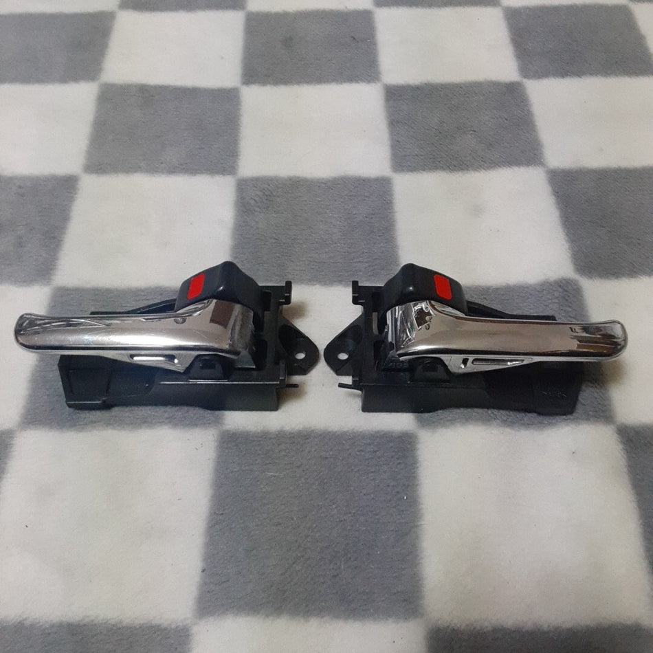 Chaser Mark II Tourer V JZX100 Genuine Chrome Inner Door Handles Left & Right Set Black Tourer Color