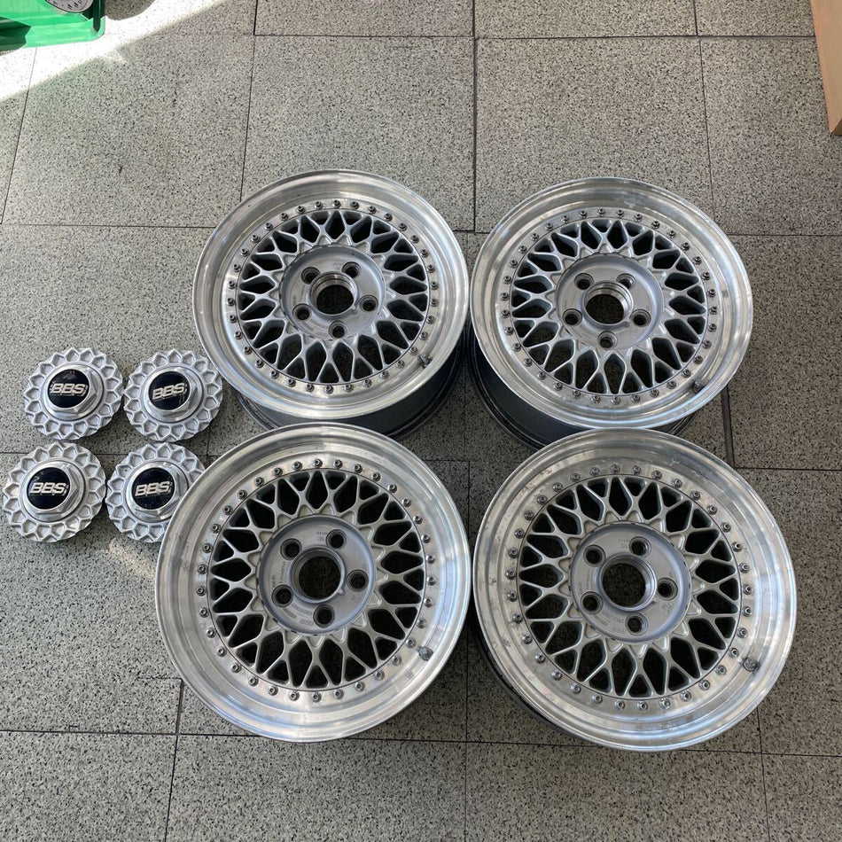 BBS RS137 RS225 Wheels 16inch 16x7 +45 2pcs 16x8 +45 2pcs 5x114.3 Forged Discontinued Set of 4