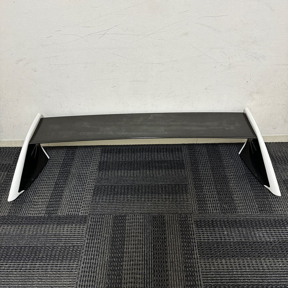 Lancer Evolution CT9A Genuine Carbon Trunk Rear Spoiler Wing White