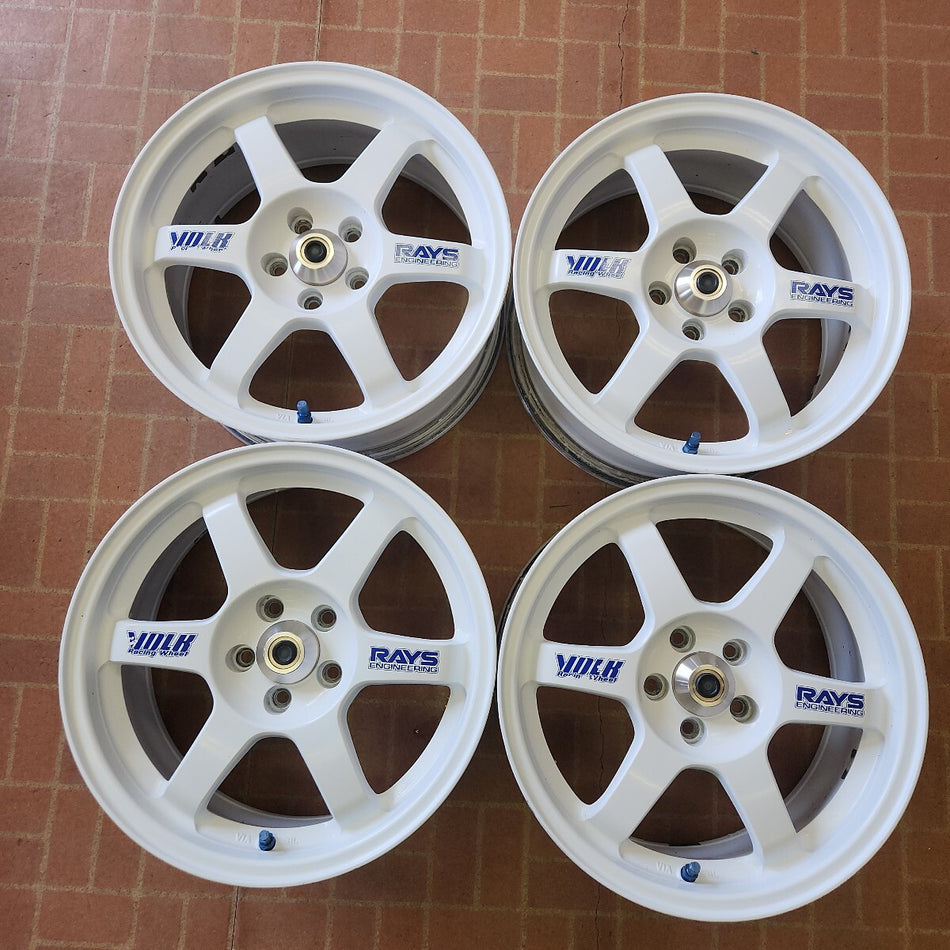 AE86 Aftermarket RAYS Wheels 16inch 16x7 +33 5x100 TE37C White