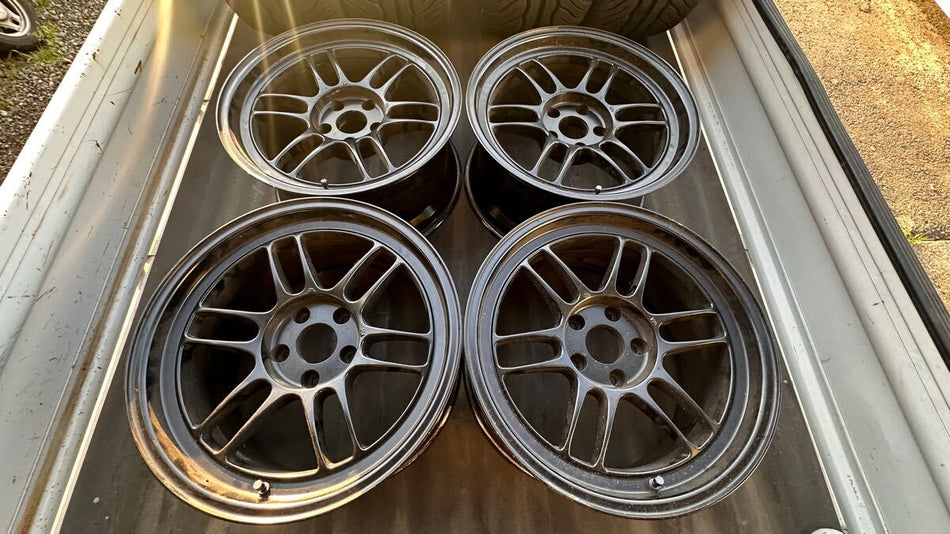 ENKEI RPF1 17x9 +22 5x114.3 Black Lightweight Used on BNR32