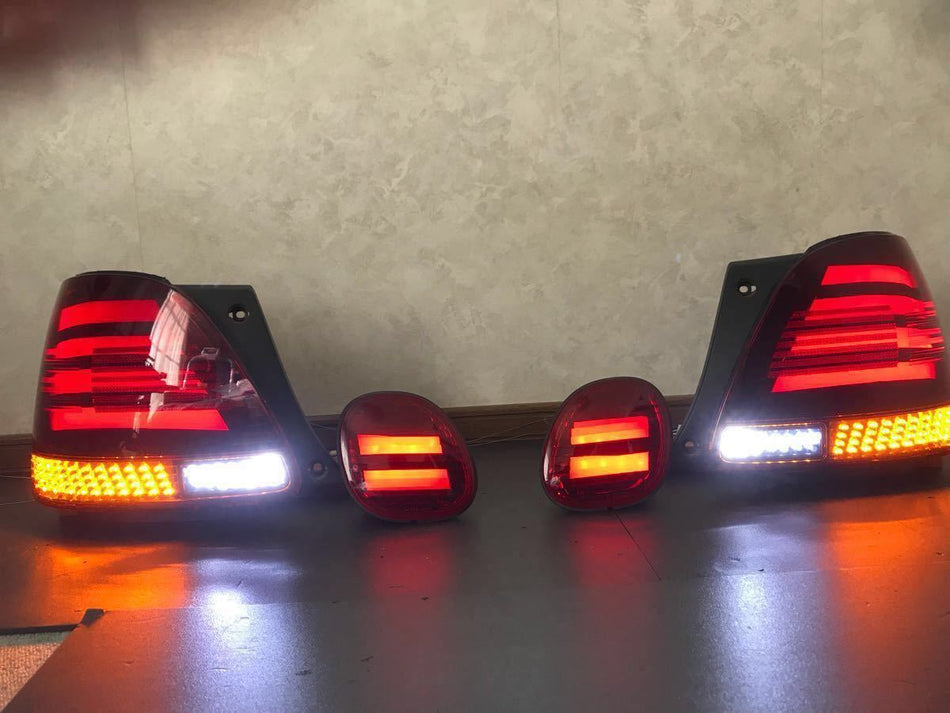 Aristo JZS161 JZS160 Kouki Aftermarket Meteor-Compatible Acrylic LED Tail Lights for 16 GS300