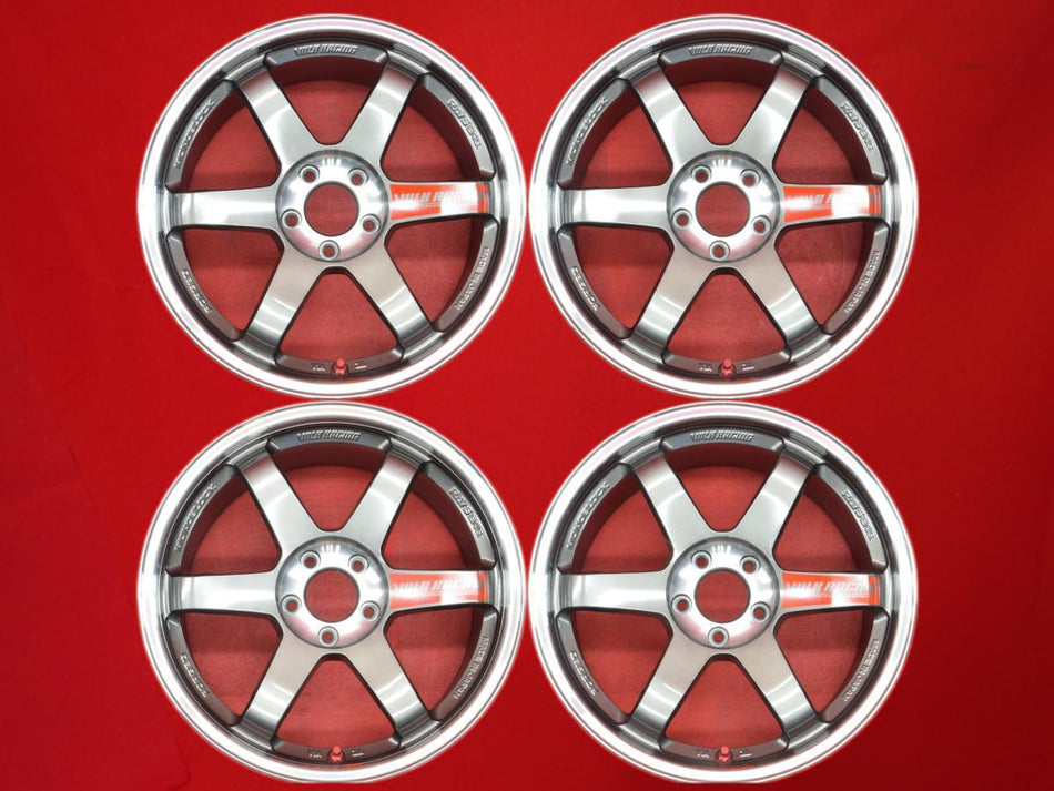 VOLK Racing TE37 SL 18x9.5J +22 5x114.3 Forged Lightweight 8.3kg Wheel Set Hub 73 for Nissan GT-R BNR34 BCNR33 BNR32