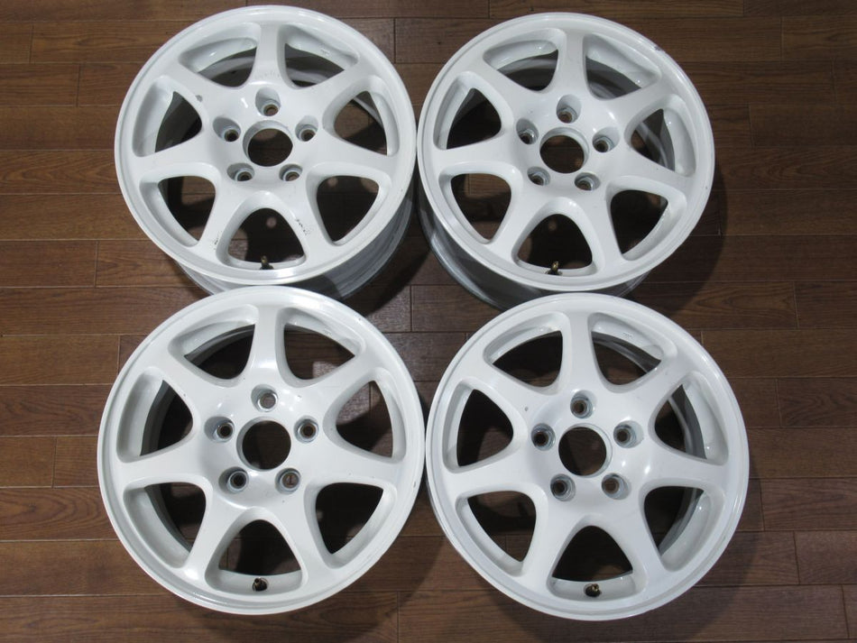 Honda Civic Type R EK9 OEM 15x6J +50 5x114.3 Aluminum Wheel Set ST7-560E