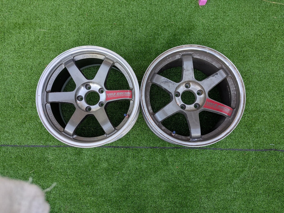 RAYS TE37SL 17 inch 9J +30 5h 114.3 RX-7 GT-R Skyline Silvia Wheel Forging Ultra Lightweight