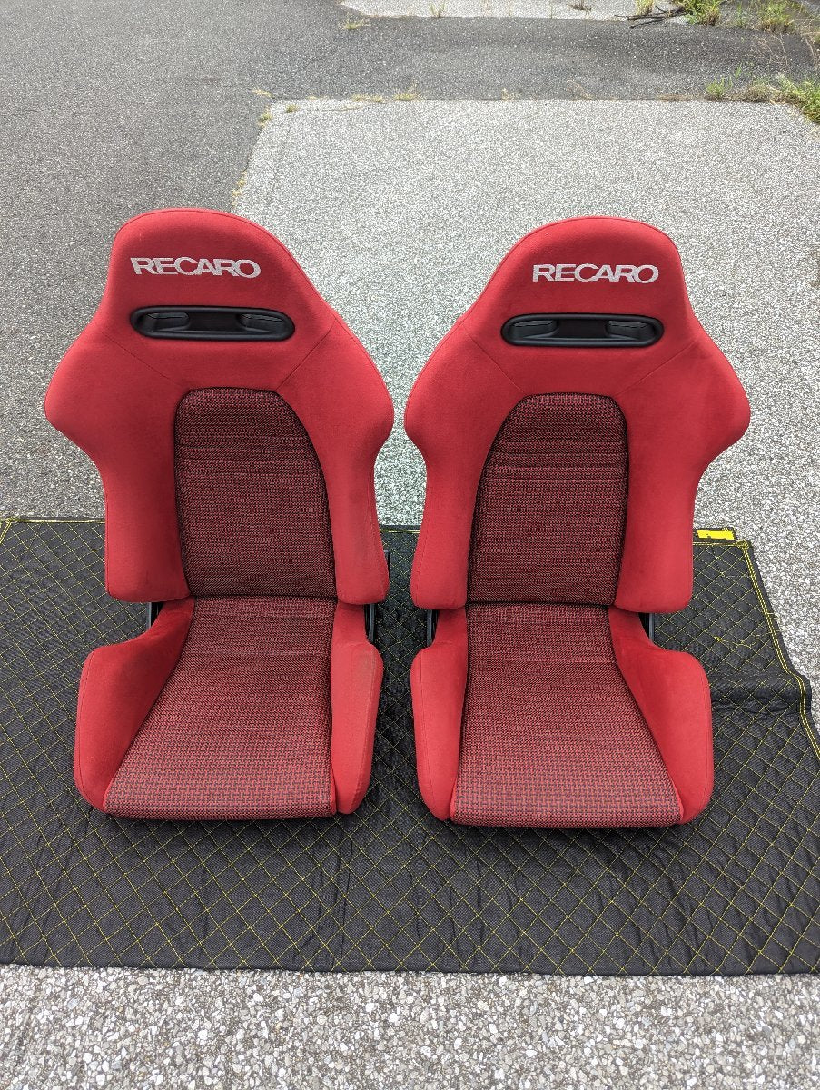 RECARO SR-5 SR5 Rafale Red Carbon-like Two-leg Set Super Beautiful Item