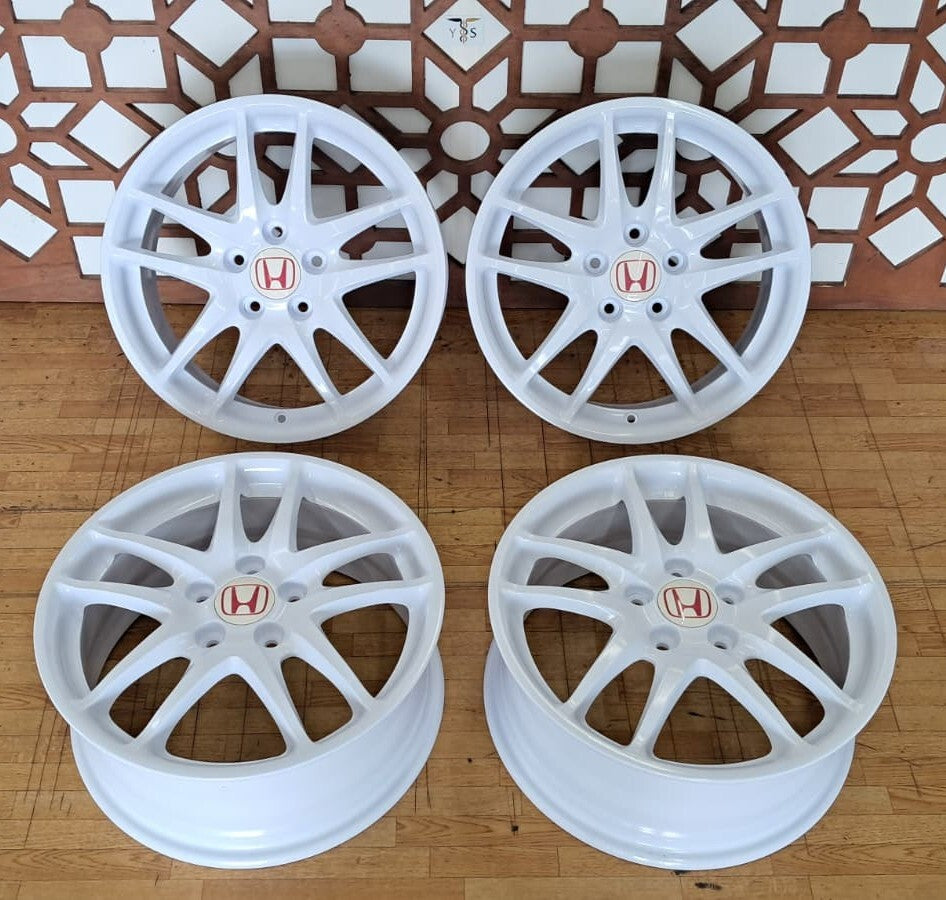 Honda Integra Type R DC5 OEM Wheel Set 17inch 7J +60 5x114.3 Refinished Clean
